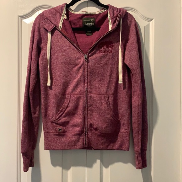 Roots original full zip hoodie with thumb holes. - Picture 1 of 5